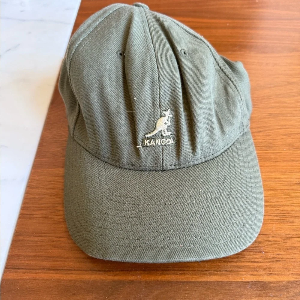 Kangol Khaki Green Cap with Logo